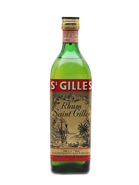 Saint Gilles Rhum Bottled 1960s - Stock 75cl / 45%