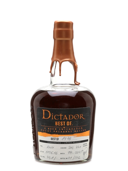 Dictador Best Of 1978  70cl / 41.8%