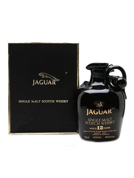 Jaguar 12 Year Old Single Malt Bottled 1980s - Ceramic Decanter 75cl / 43%