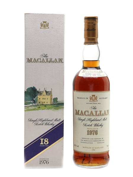 Macallan 1976 18 Year Old Bottled 1994 - Duty Free 75cl / 43%