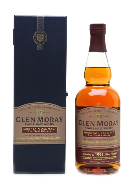 Glen Moray 1991 Mountain Oak Malt 70cl / 58.6%