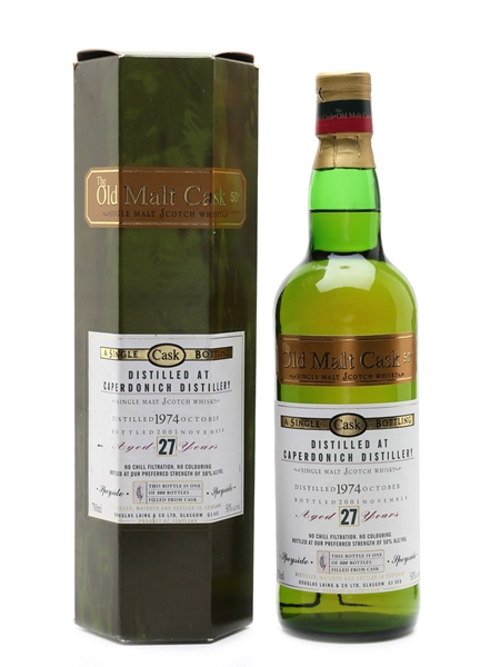 Caperdonich 1974 27 Year Old The Old Malt Cask Bottled 2001 - Douglas Laing 70cl / 50%