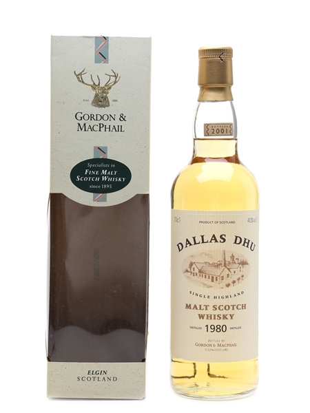 Dallas Dhu 1980 Bottled 2001 - Gordon & MacPhail 70cl / 40%