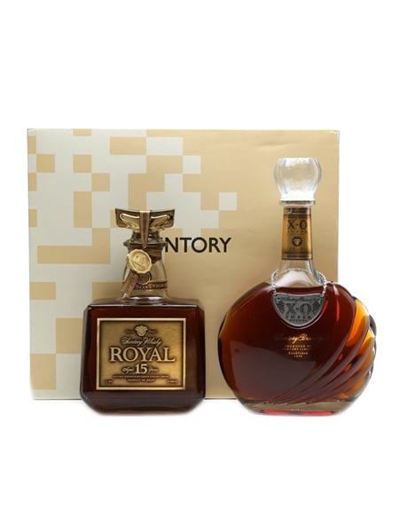 Suntory Whisky Royal 15yo & Brandy XO Deluxe Boxset 75cl & 70cl 