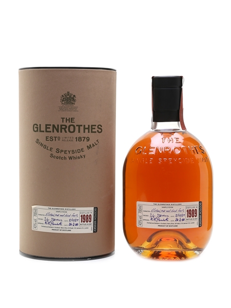 Glenrothes 1989 Bottled 2001 70cl / 43%