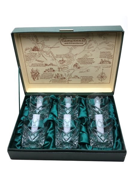 Crystal Glass Set Glenfiddich 35cm x 25cm x 9.5cm