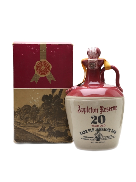 Appleton Reserve 20 Year Old Ceramic Decanter Bottled 1970s - Wray & Nephew 75cl / 43%