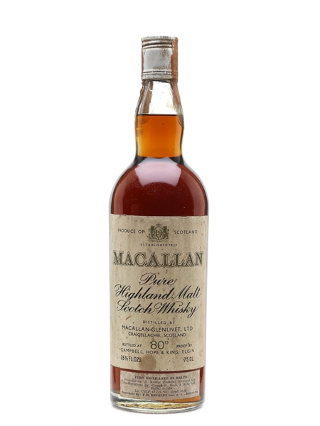 Macallan - Campbell, Hope & King Bottled 1970s 75cl / 46%