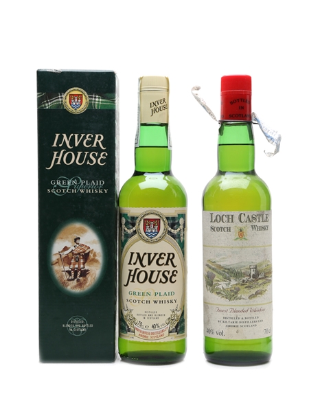 Inver House Green Plaid & Loch Castle  2 x 70cl / 40%