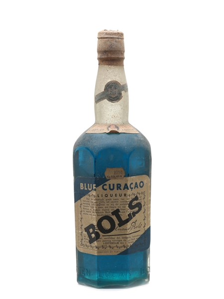 Bols Blue Curacao Bottled 1950s 75cl