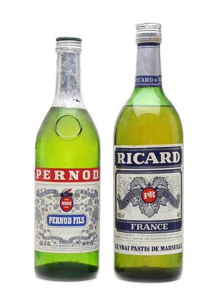 Pernod Fils & Ricard Pastis Bottled 1970s 75cl & 100cl / 45%