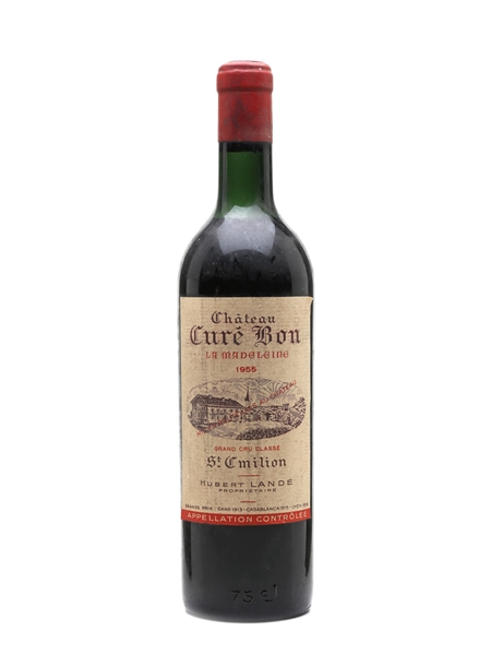 Chateau Cure Bon 1955 La Madeleine Grand Cru Classe - Saint Emilion 75cl