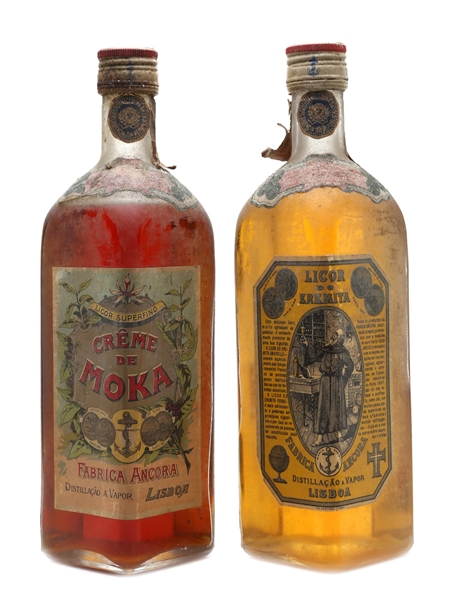 Ancora Creme De Moka & Licor De Eremit Bottled 1960s 2 x 75cl