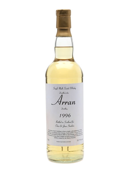 Arran 1996 Private Cask Bottled 2009 70cl / 53.7%