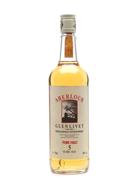 Aberlour Glenlivet 5 Year Old Bottled 1980s - Ramazzotti 75cl / 40%