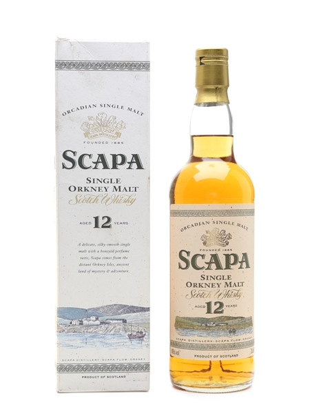 Scapa 12 Year Old Bottled 1990s 70cl / 40%