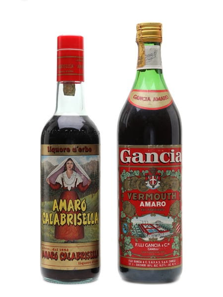 Calabrisella & Gancia Bottled 1970s-1990s 70cl & 100cl