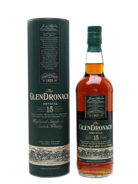 Glendronach 15 Year Old Revival Bottled 2013 70cl / 46%