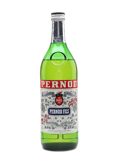 Pernod Fils Liqueur Bottled 1980s - Duty Free 100cl / 45%