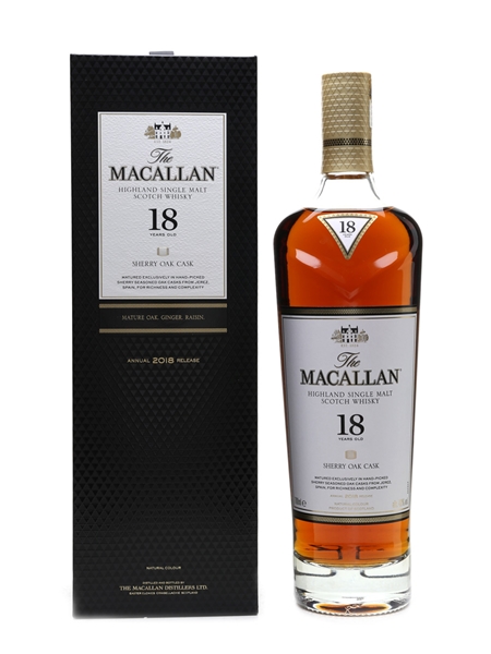 Macallan 18 Year Old Annual 2018 Release 70cl / 43%