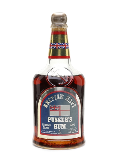 Pusser's British Navy Rum Bottled 1980s 75cl / 54%