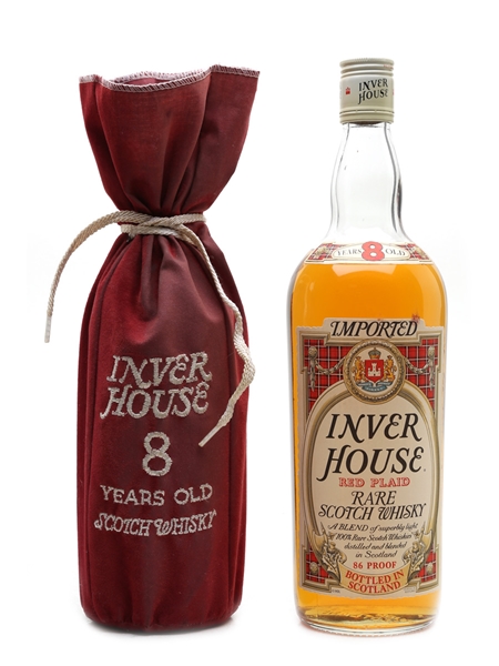 Inver House 8 Year Old Red Plaid Bottled 1980s 100cl / 43%