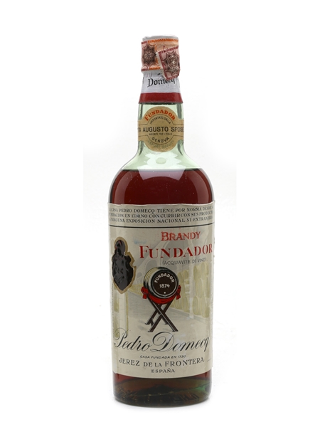 Pedro Domecq Fundador Brandy Bottled 1960s - Augusto Sposetti 75cl / 40%