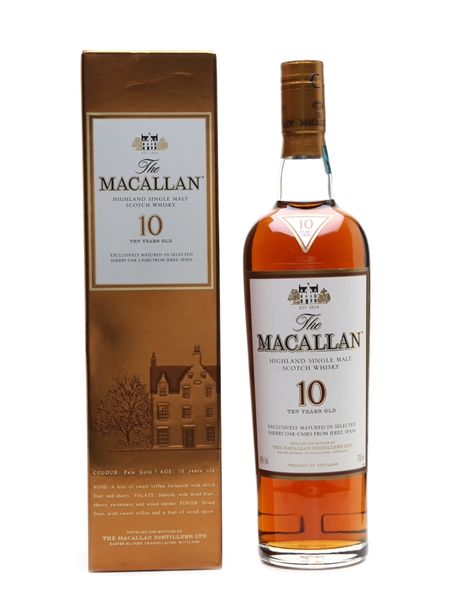 Macallan 10 Year Old Sherry Oak 70cl / 40%