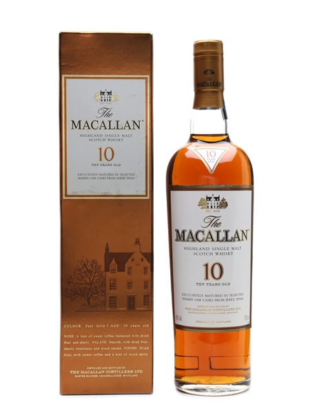 Macallan 10 Year Old Sherry Oak 70cl / 40%