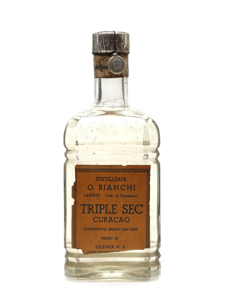 Bianchi Triple Sec Curacao Bottled 1950s 83cl / 40%