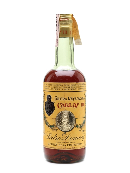 Carlos III Solera Reservada Brandy Bottled 1970s - Pedro Domecq 75cl / 39.5%