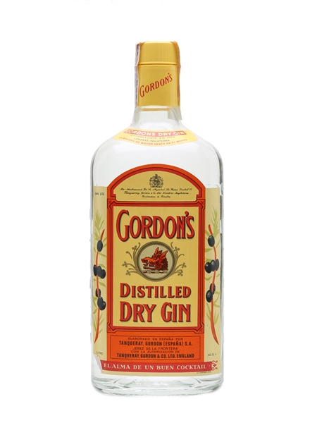 Gordon's Dry Gin Bottled 1970s - Spain 100cl / 43%