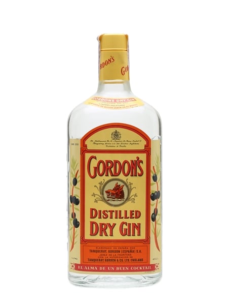 Gordon's Dry Gin Bottled 1970s - Spain 100cl / 43%