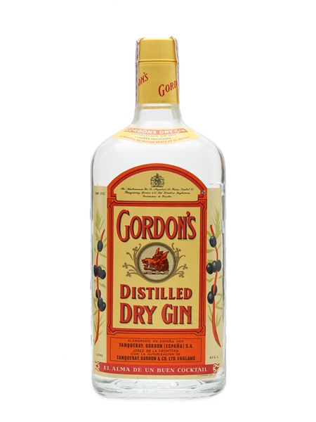 Gordon's Dry Gin Bottled 1970s - Spain 100cl / 43%