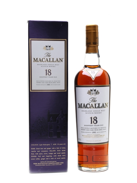 Macallan 18 Year Old 1995 And Earlier 70cl / 43%