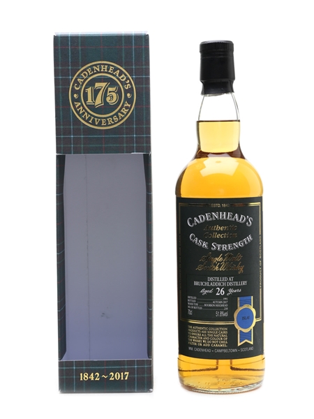 Bruichladdich 1991 26 Year Old Bottled 2017 - Cadenhead's 70cl / 51.8%