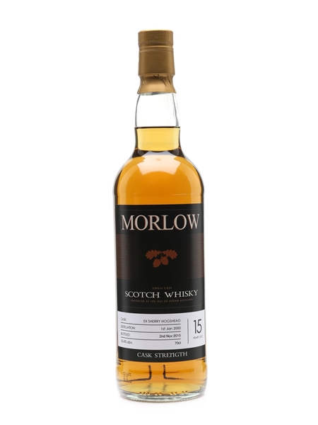 Arran 2000 Morlow Private Cask 15 Year Old Sherry Hogshead 70cl / 53.4%