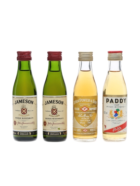 Assorted Irish Whiskey 4 x Miniature 