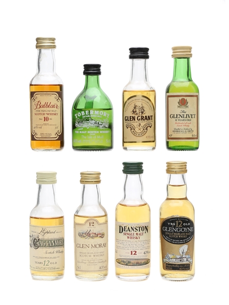 Assorted Single Malt Whisky 8 x Miniature 