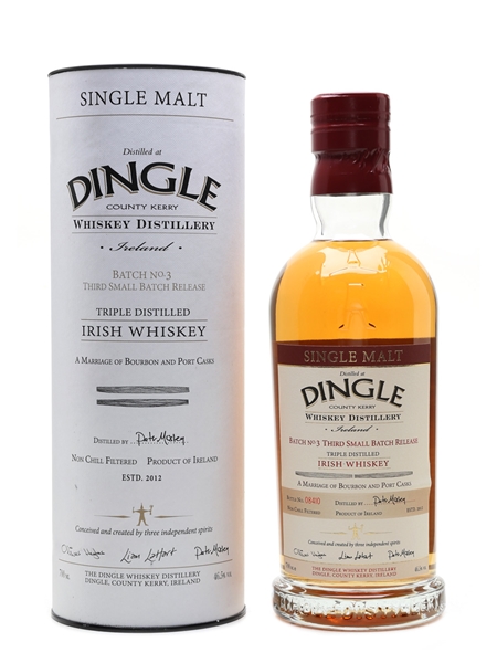 Dingle Single Malt Batch No.3 Third Small Batch Release 70cl / 46.5%