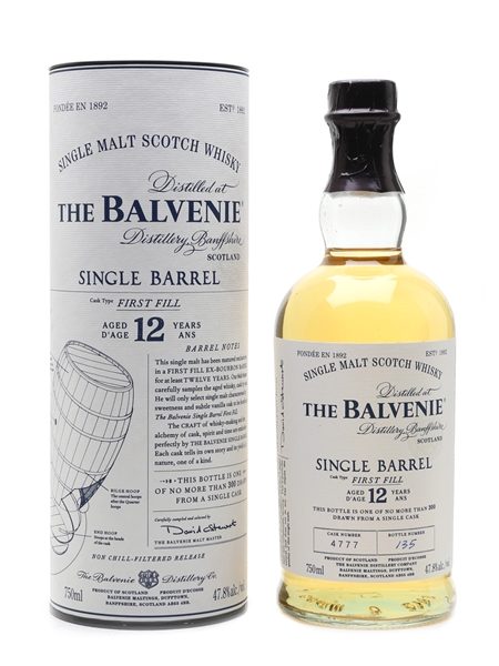 Balvenie 12 Year Old Single Barrel First Fill 70cl / 47.8%