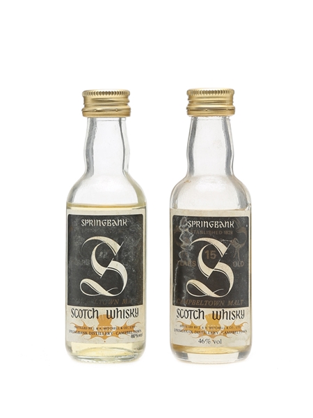 Springbank 12 & 15 Years Old 2 x Miniature 