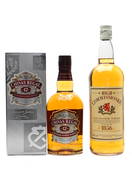 Chivas Regal 12 Year Old & High Commissioner  70cl & 100cl / 40%