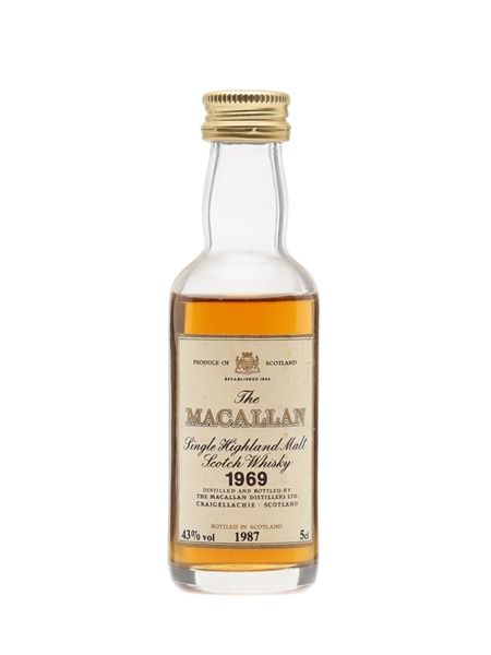 Macallan 1969 Bottled 1987 Miniature 