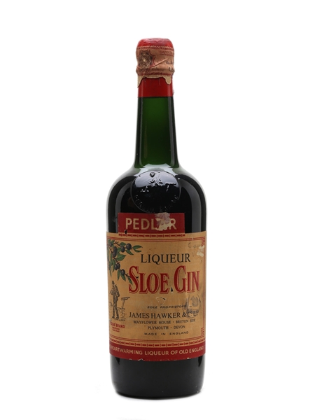 Hawker's Pedlar Sloe Gin Bottled 1950s 75cl