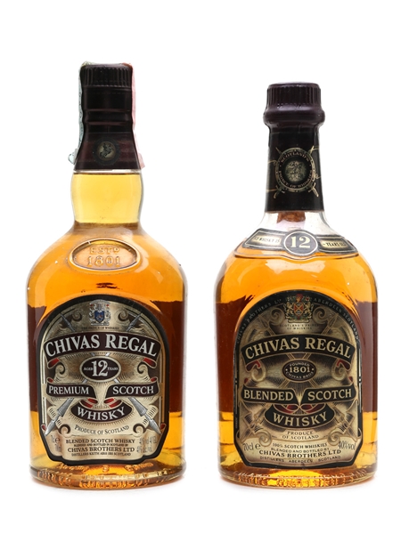 Chivas Regal 12 Year Old Bottled 1990s & 2000s 2 x 70cl / 40%