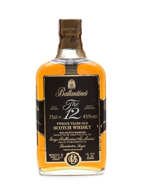 Ballantine's 12 Year Old Bottled 1970s - Spirit 75cl / 43%