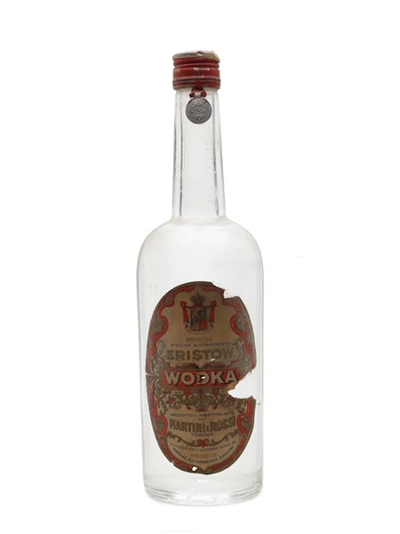 Eristow Vodka Bottled 1950s - Martini & Rossi 75cl / 40%