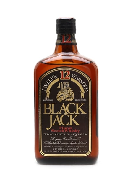 Black Jack 12 Year Old Bottled 1970s - Fabbri 75cl / 40%