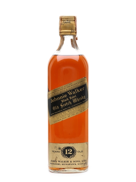 Johnnie Walker Black Label 12 Year Old Bottled 1970s 75cl / 40%